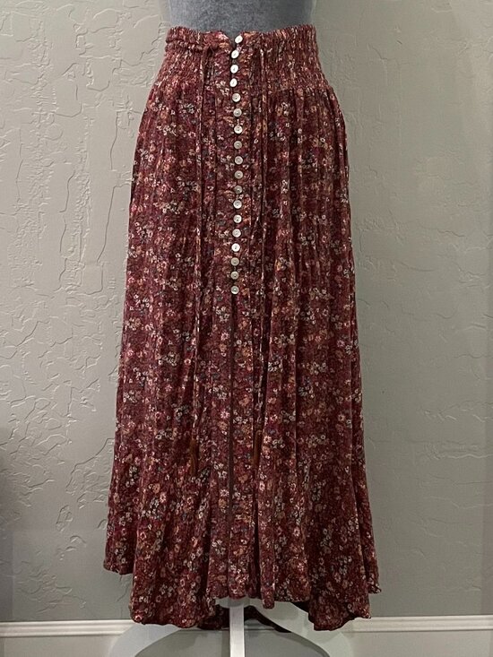 RACHEL Rachel Roy Dresses & Skirts - Rachel Roy brown flower floral maxi skirt (size S)